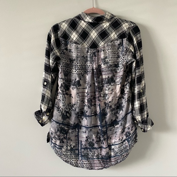 Tolani Collection Plaid Button-Down Shirt - Picture 2 of 6